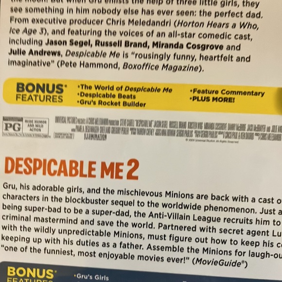 A lot of 2 packs / 3 movies DVDs Despicable Me, Despicable Me 2 and 3. - Picture 5 of 6